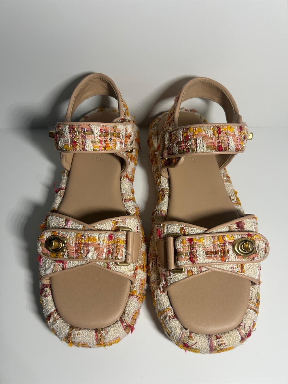 Coach Tweed Peyton Platform Sandals - Picture 4 of 13